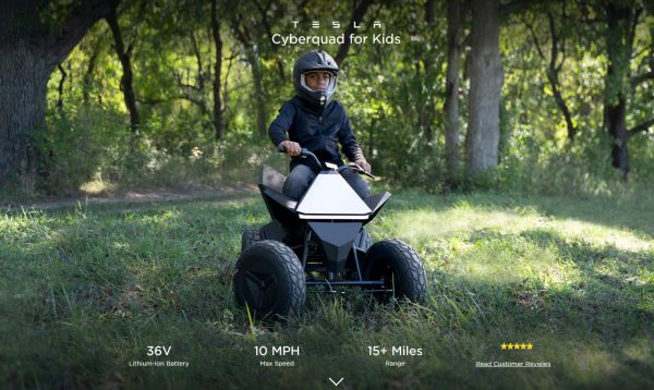 Tesla Cyberquad for Kids